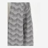 CARDIGAN OPEN-FRONT IN MISTO 066 ARGENTO COLOUR MARKET 