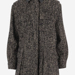 CAPPOTTO IN MISTO LANA CON MOTIVO SPIGATO ANGIO12334 003 MAX MARA 