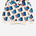 FELPA CON CAPPUCCIO IN COTONE CON STAMPA B225AC049  BOBO CHOSES KIDS 