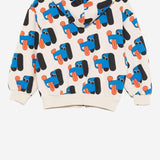 FELPA CON CAPPUCCIO IN COTONE CON STAMPA B225AC049  BOBO CHOSES KIDS 