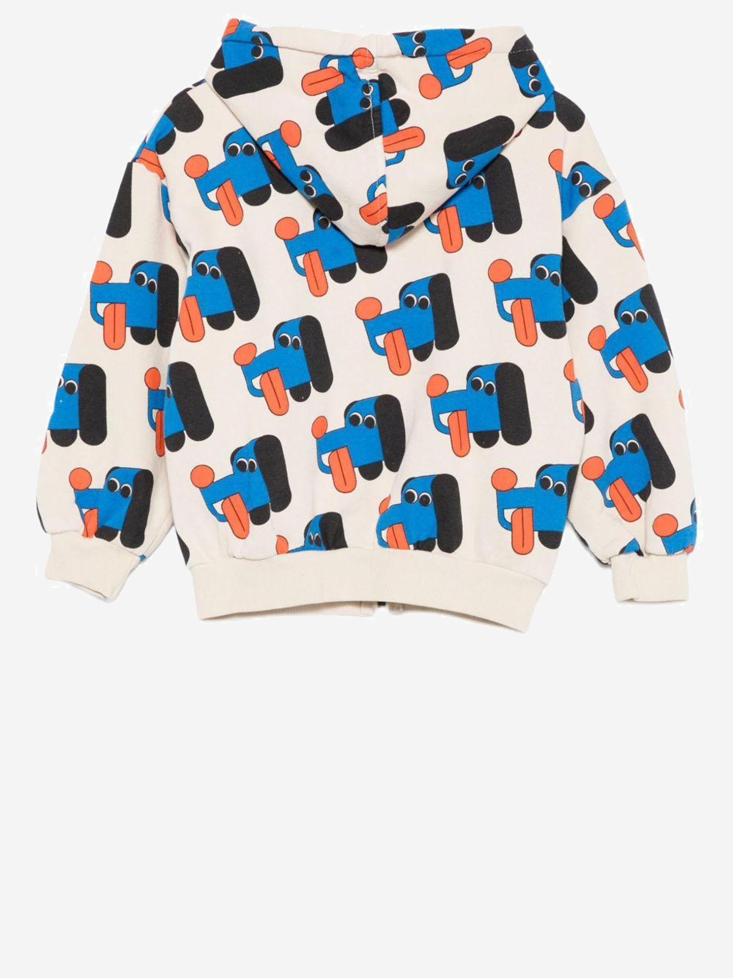 FELPA CON CAPPUCCIO IN COTONE CON STAMPA B225AC049  BOBO CHOSES KIDS 