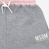 PANTALONCINI LOGATI IN COTONE S6MSJGSH021 27102 MSGM KIDS 