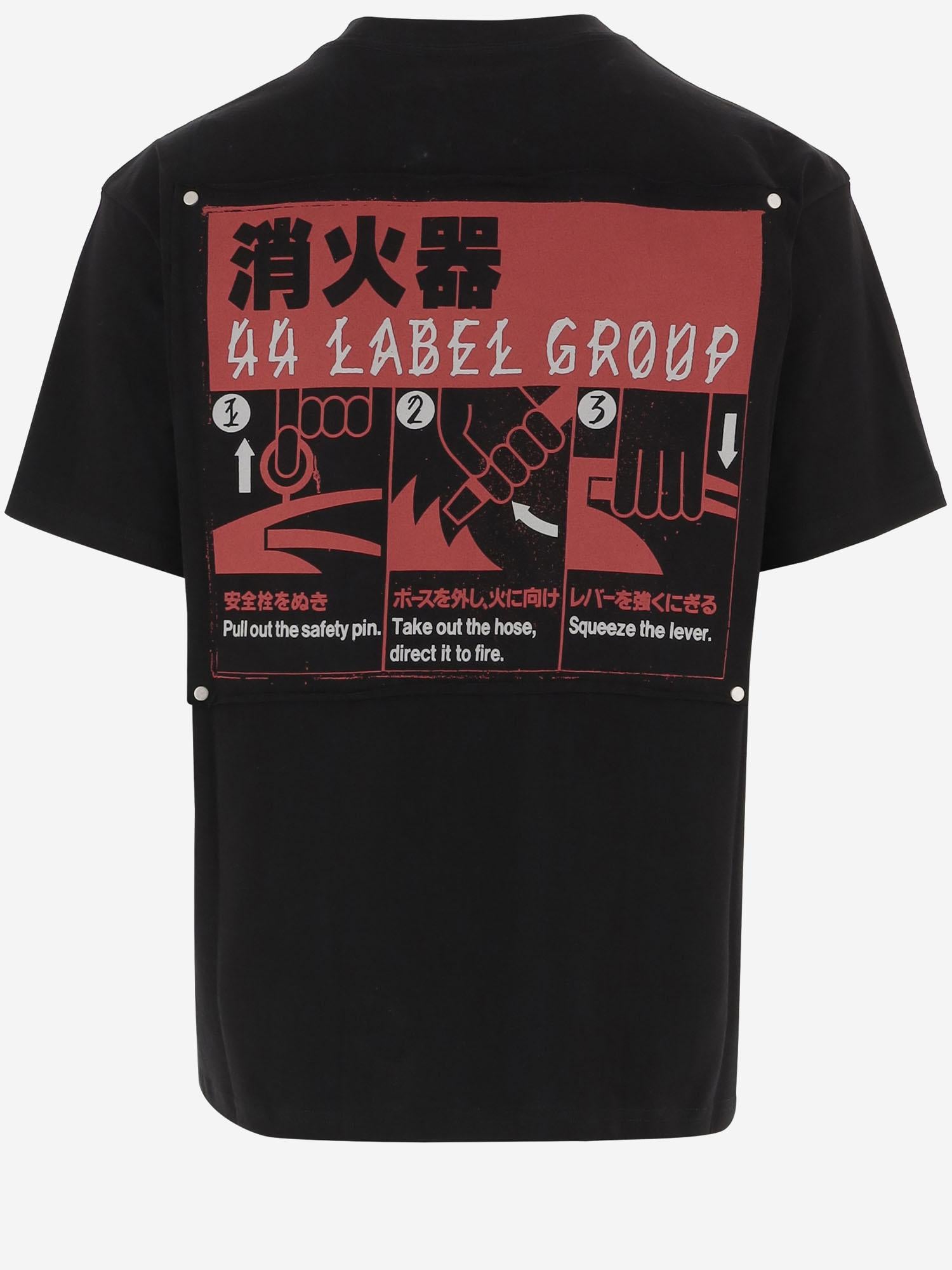 T-SHIRT IN COTONE CON STAMPA B0030556 FA706P762 44 LABEL GROUP 