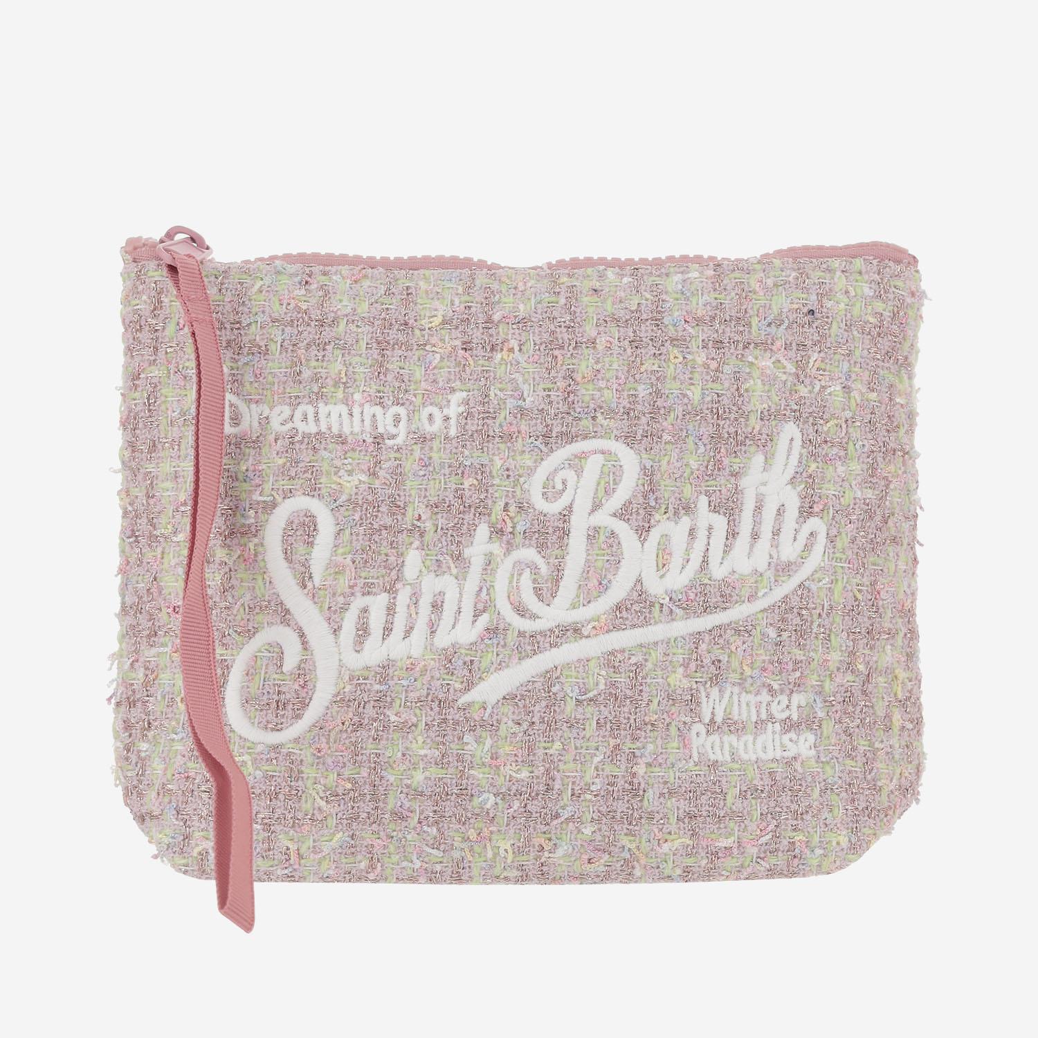 POCHETTE ALINE TWEED CON LOGO ALI0027 00267I MC2 SAINT BARTH 