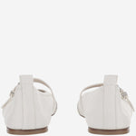 BALLERINE IN PELLE E PITONE SR4913P02 NAPPABIANCO6000PITONEROCCIA SARTORE 