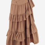 Gonna a balze in popeline di cotone CH26UJU53144 26U CHLOE 