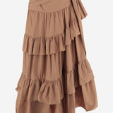 Gonna a balze in popeline di cotone CH26UJU53144 26U CHLOE 