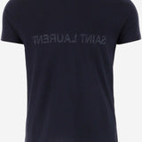 T-SHIRT IN COTONE CON LOGO 663278 Y37AW4145 SAINT LAURENT 
