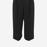 PANTALONI CROPPED IN LANA 10865W4369 BLK THE ROW 