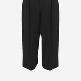 PANTALONI CROPPED IN LANA 10865W4369 BLK THE ROW 