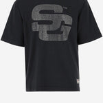 T-SHIRT IN COTONE CON LOGO IN STRASS SG2510108 JETBLACK SUMMER GAMES 