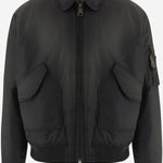 GIACCA BOMBER IN NYLON CON BORDI A COSTE BB004  CULTURA 