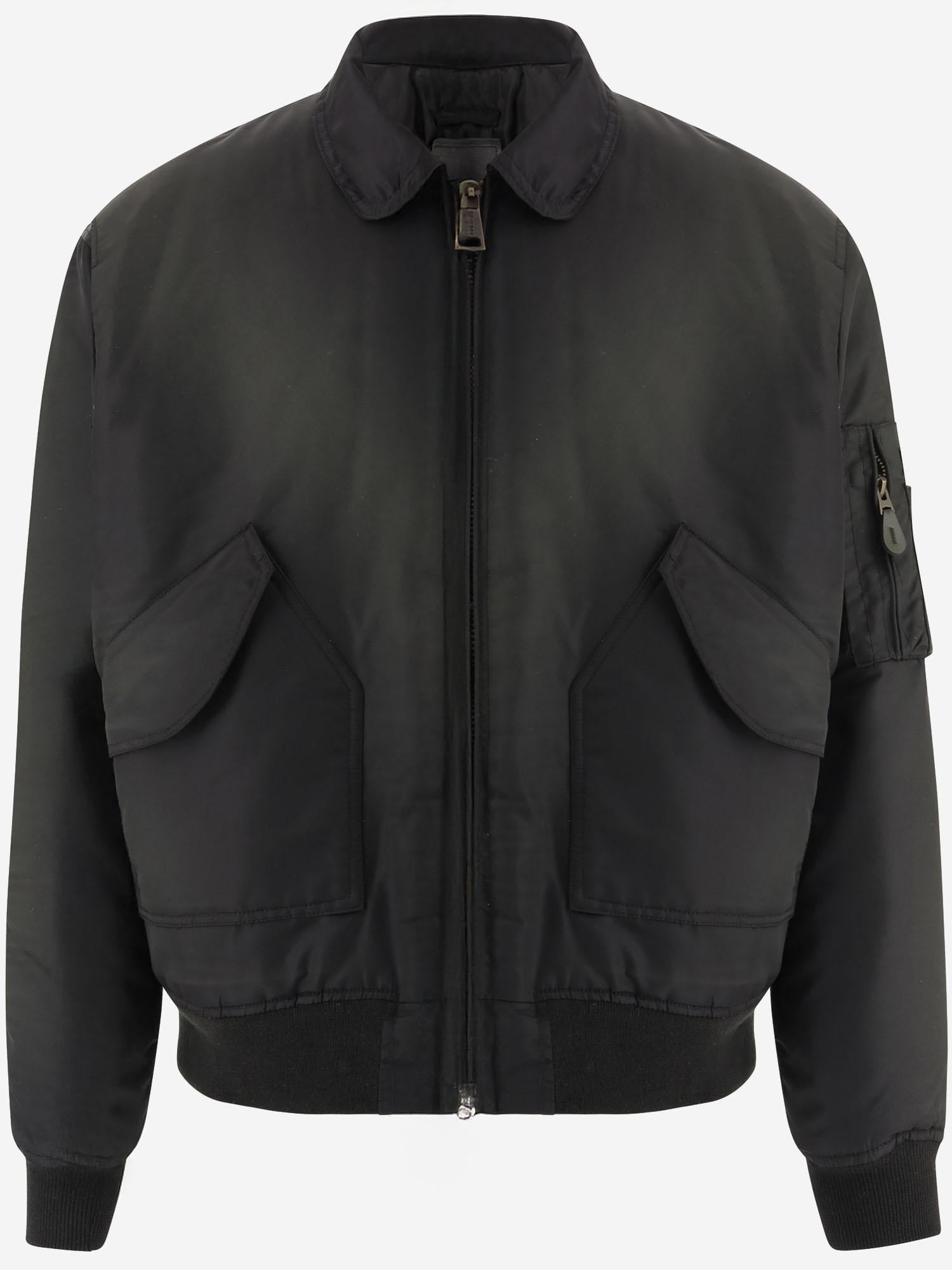 GIACCA BOMBER IN NYLON CON BORDI A COSTE BB004  CULTURA 