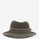 CAPPELLO fedora IN LANA GREENHATBORDEAUXRIBBON NATURAL ALEXIA ALVAREZ DE TOLEDO 