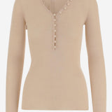 MAGLIA HENLEY IN LANA CH25WMP05530 6I6 CHLOE 