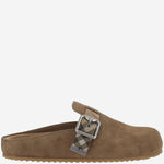 MULES  IN PELLE SCAMOSCIATA 8113393 JUTE BURBERRY 