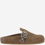 MULES  IN PELLE SCAMOSCIATA 8113393 JUTE BURBERRY 