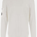 MAGLIA IN COTONE CON LOGO 20CMKN105A 006323O103 CP COMPANY 