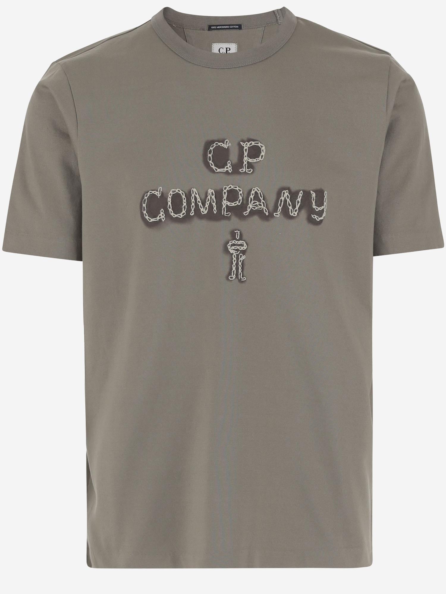 T-SHIRT IN COTONE CON LOGO 19CMTS111A 110301W356 CP COMPANY 