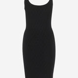 ABITO IN MAGLIA CON TEXTURE A V JACQUARD STRETCH 1011396 1A159781B000 VERSACE 
