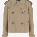 Giacca trench cropped in cotone 8115792 HONEY BURBERRY 