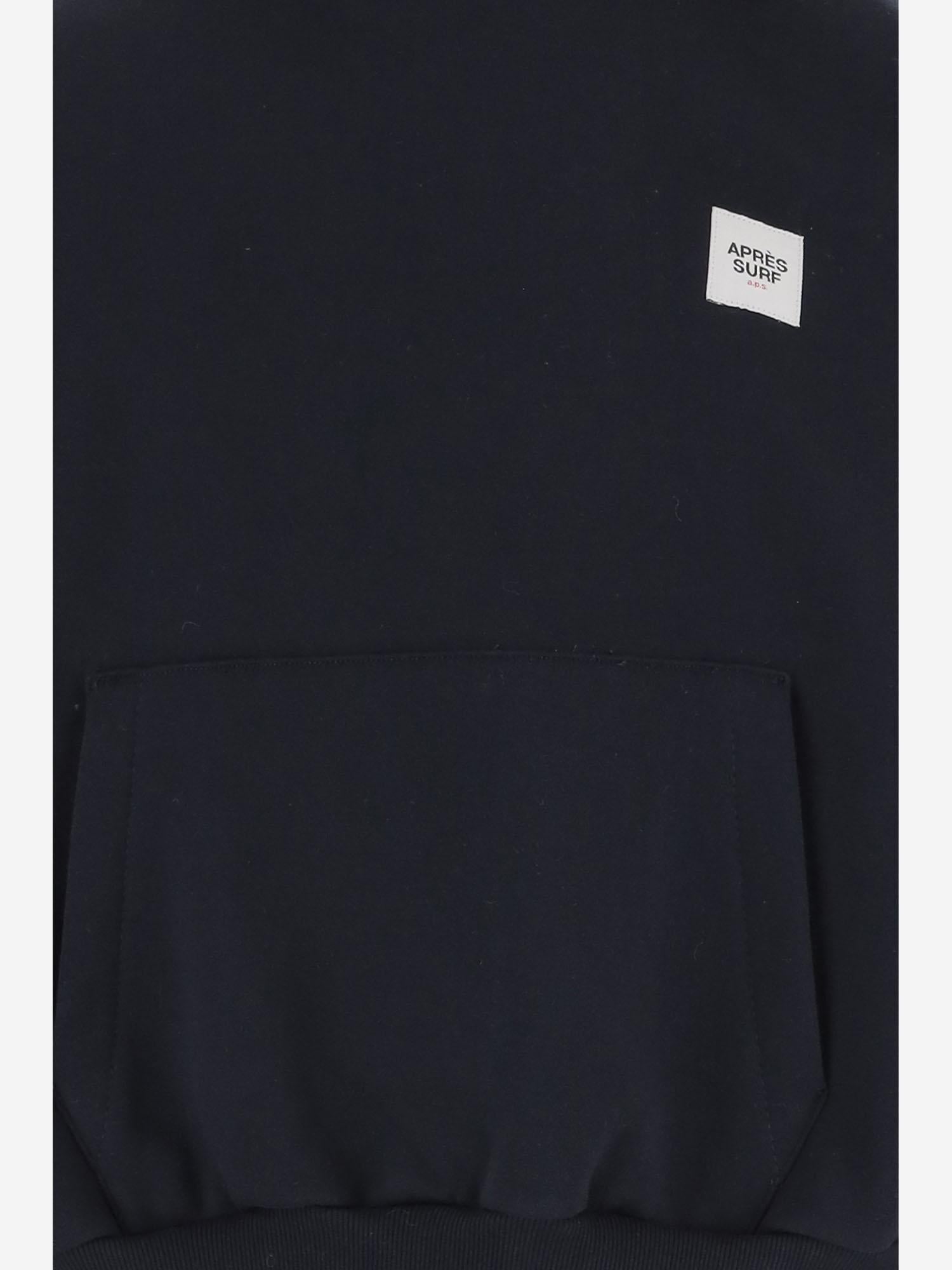 FELPA IN MISTO COTONE CON LOGO 47HOODIEBOULEDENEIGE BLU APRES SURF 