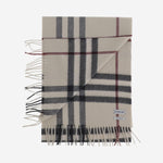 SCIARPA IN CASHMERE CHECK 8077884 STONE BURBERRY 