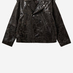 GIUBBOTTO BIKER IN PELLE DI AGNELLO 22178 961 THE.GARMENT 