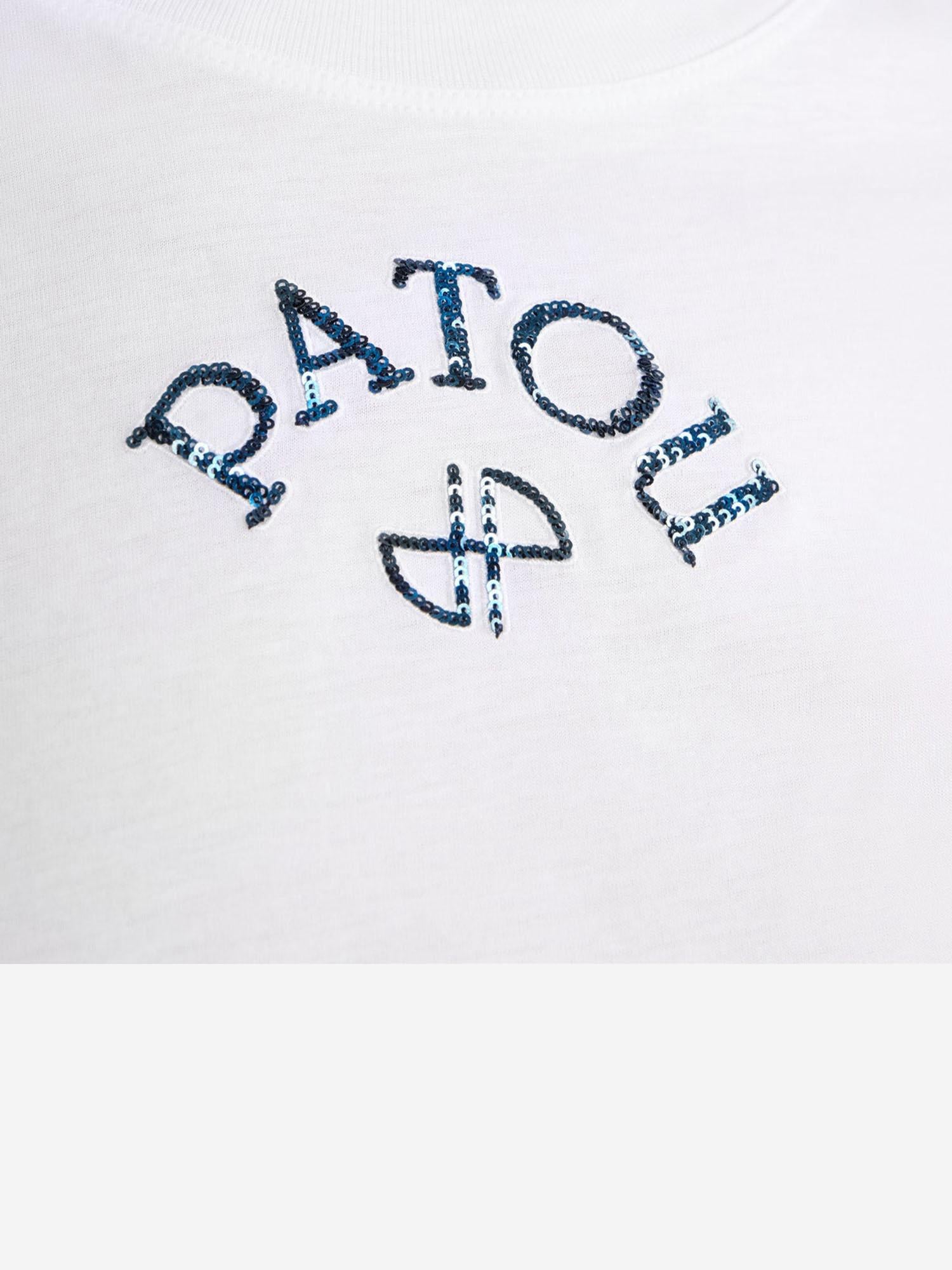 T-SHIRT IN COTONE BIOLOGICO CON LOGO JE2149999 001W PATOU 