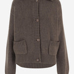 CARDIGAN IN CASHMERE 311925 BROWN MAGDA BUTRYM 