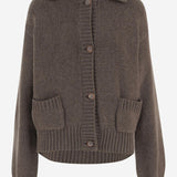 CARDIGAN IN CASHMERE 311925 BROWN MAGDA BUTRYM 