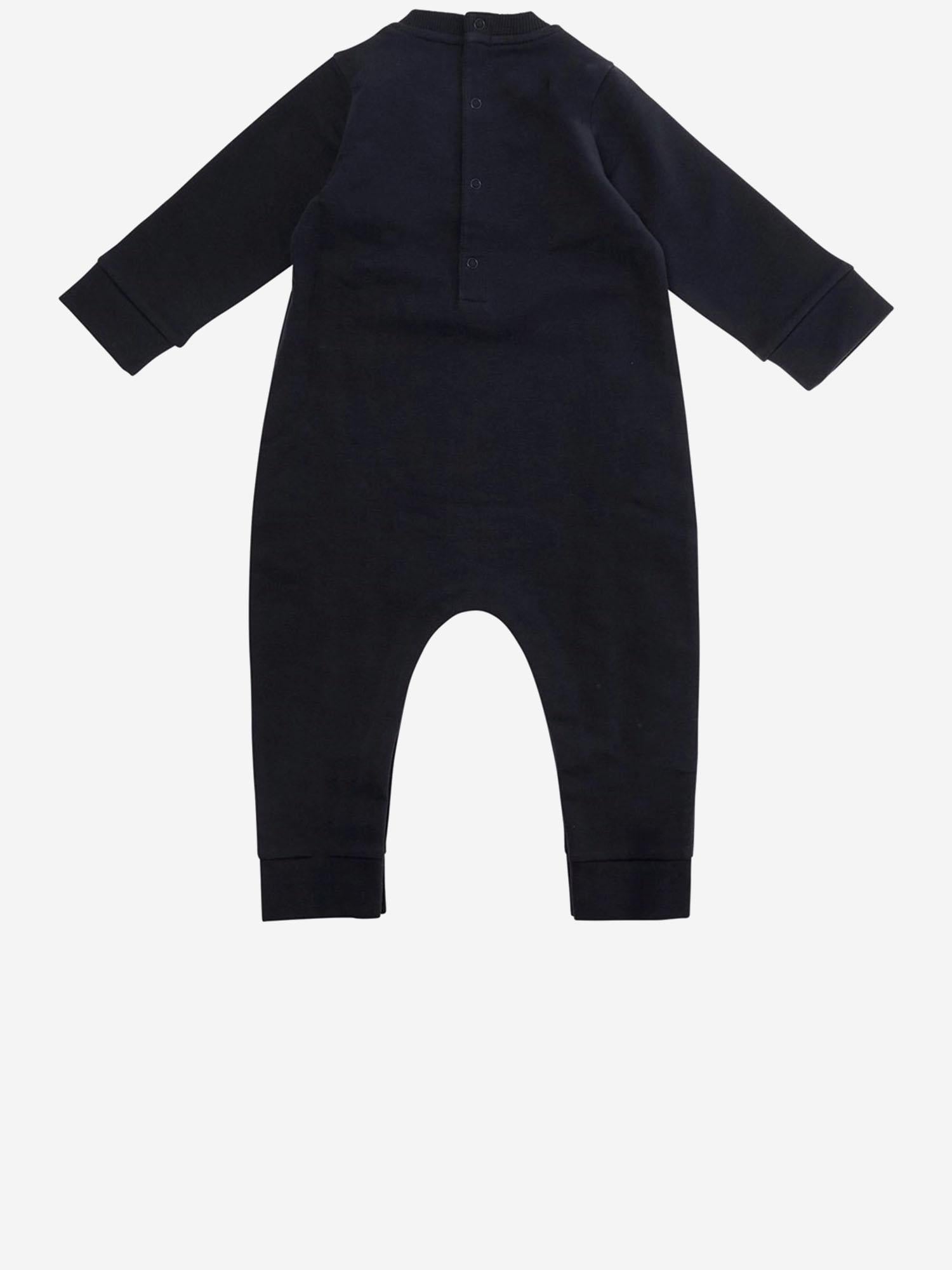 TUTINA IN COTONE STRETCH CON LOGO 8L0000489B9Y 778 MONCLER ENFANTS 