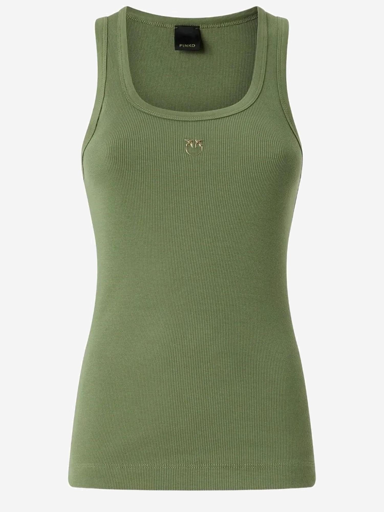 CANOTTA CALCOLATORE IN COTONE STRETCH 100807 A338U84 PINKO 