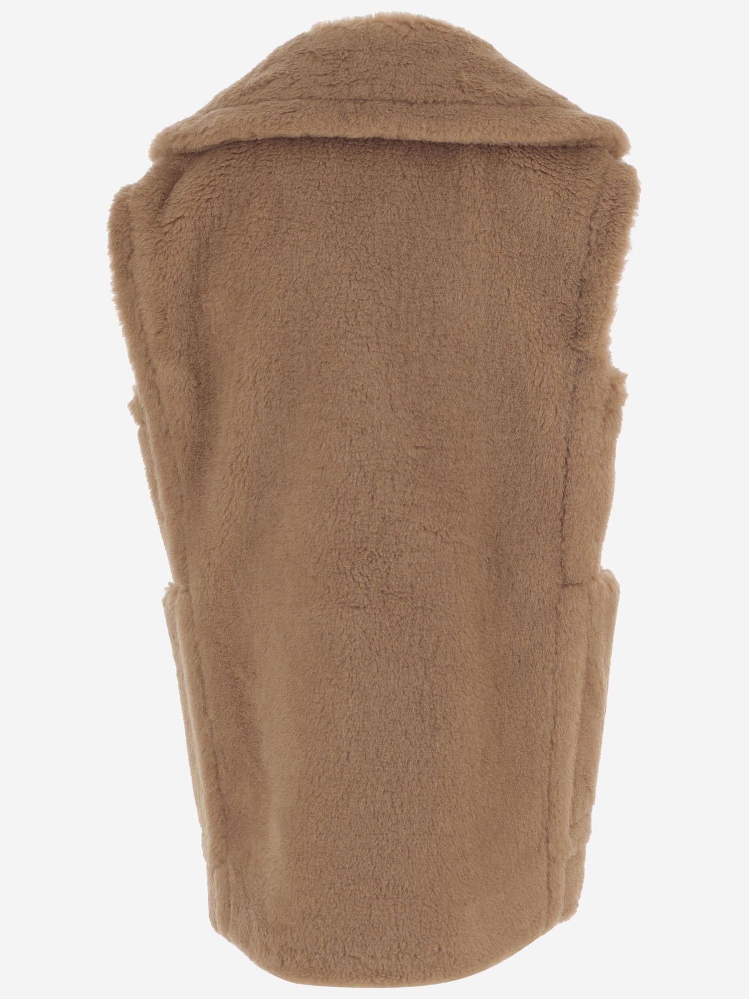 Gilet in Teddy in cammello e seta BREDA1234 001 MAX MARA 