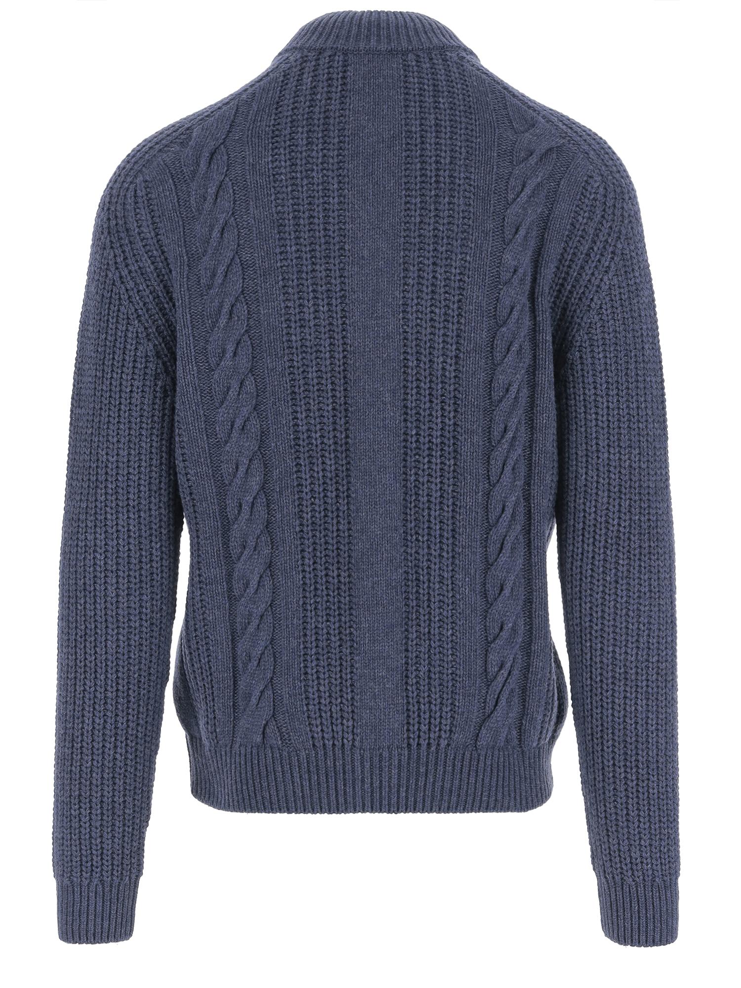 MAGLIONE GODFREY IN MISTO LANA GODFREY PWI2502INDACO TAGLIATORE 