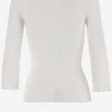 Cardigan con scollo profondo in cotone CH25WJC01185 101 CHLOE 