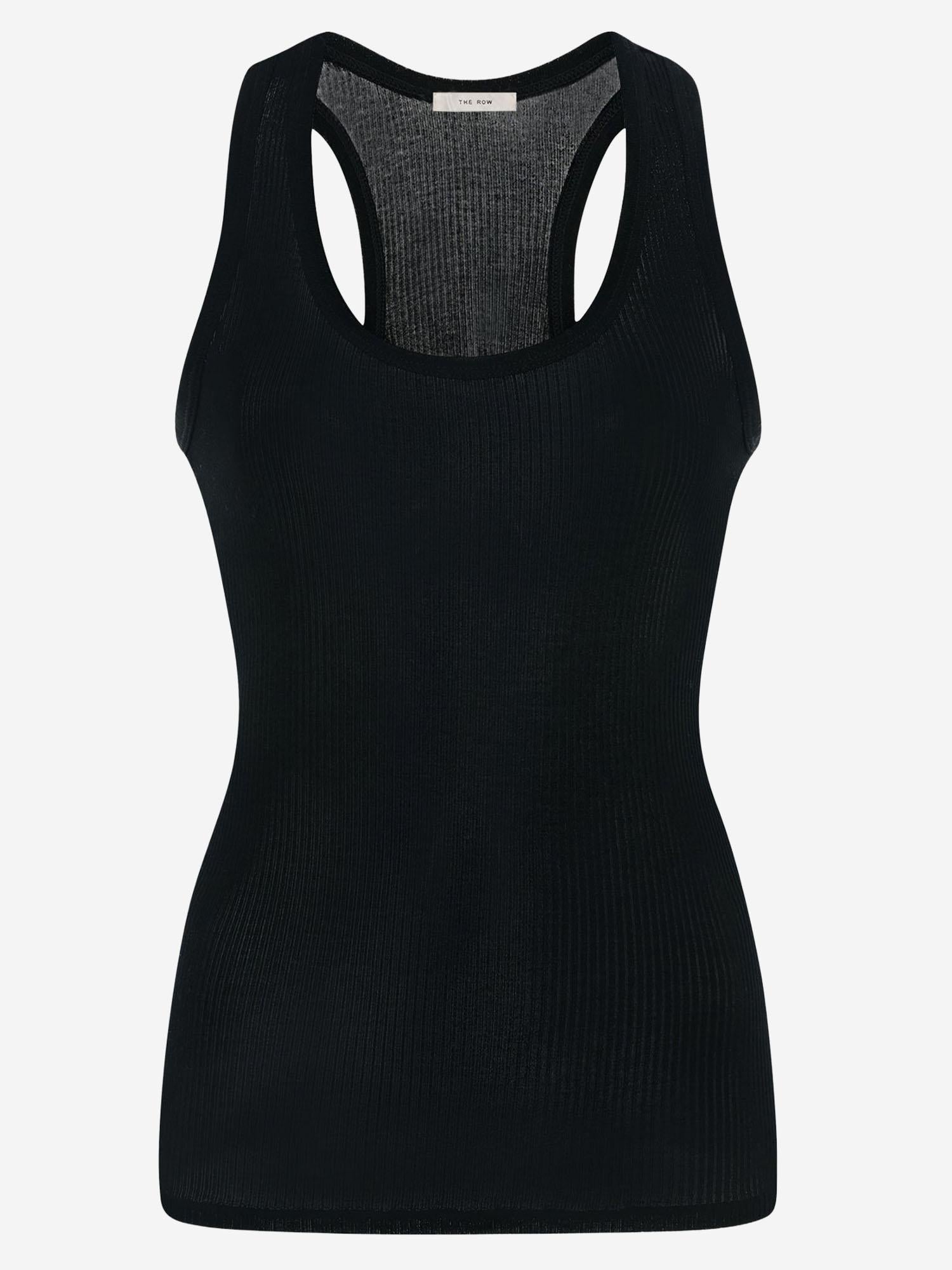 CANOTTA CENDREA IN COTONE 10977K776 BLK THE ROW 