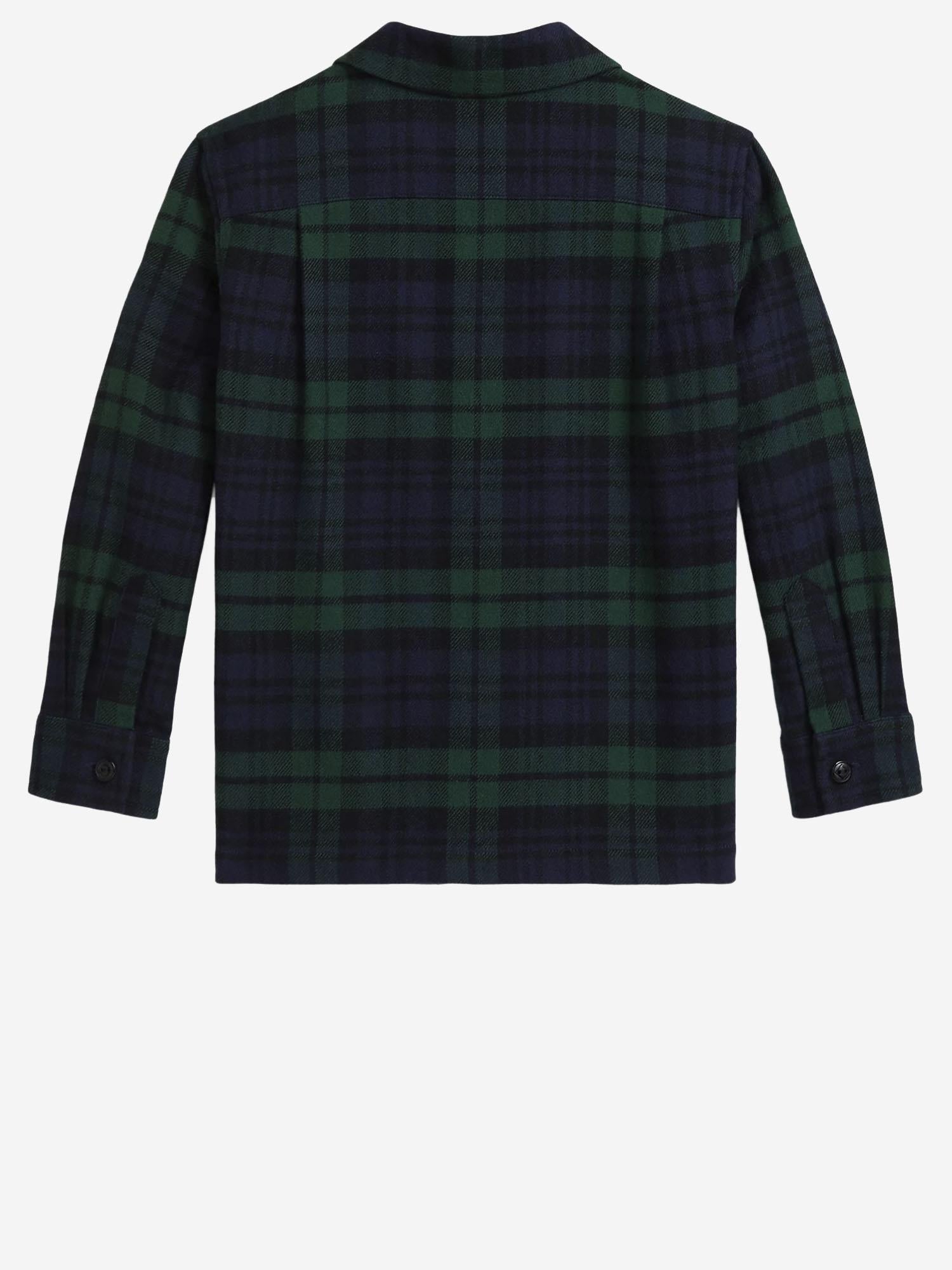CAMICIA SAHARIANA IN FLANELLA DI COTONE 323979344 001 POLO RALPH LAUREN KIDS 