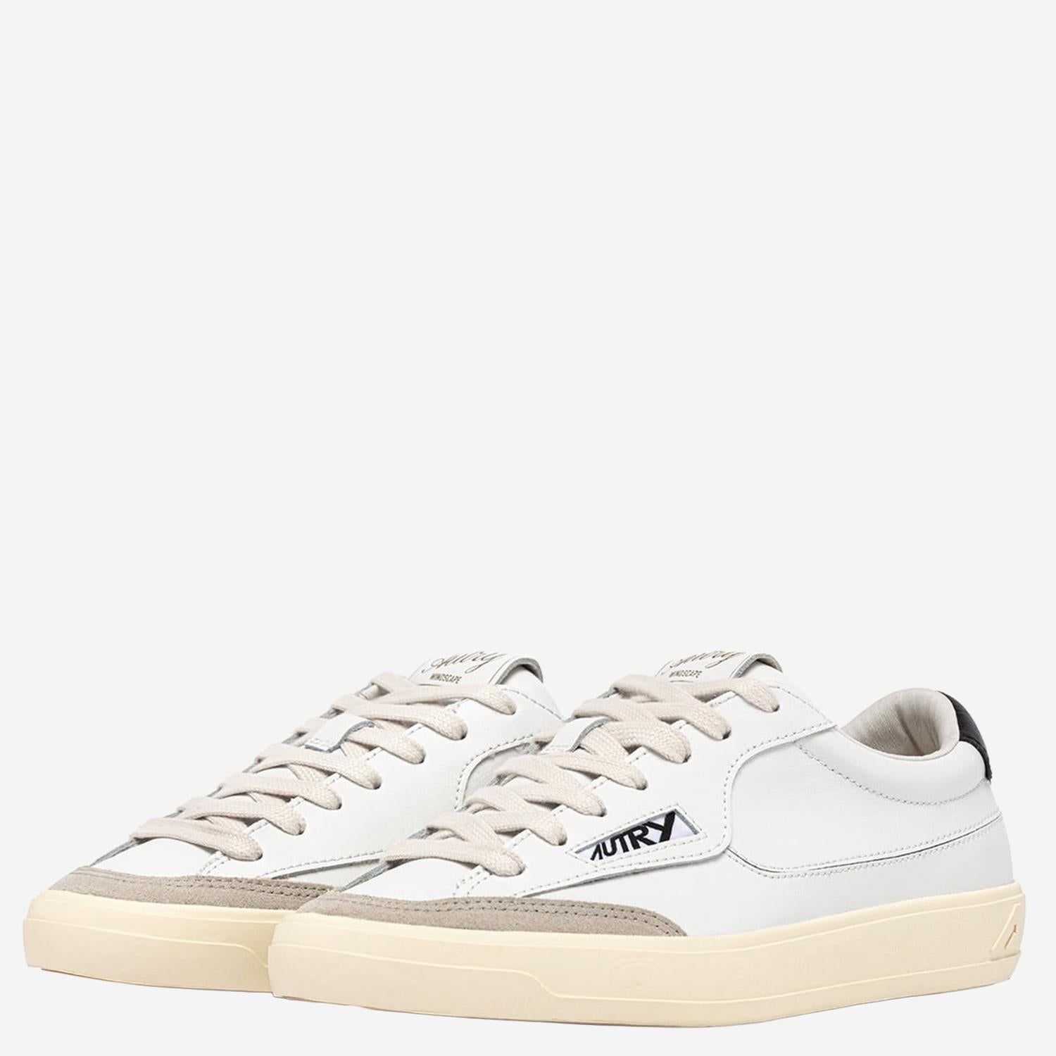 SNEAKERS WINDSCAPE LOW SCLMUK02 LEATSUEWHTBLK AUTRY 