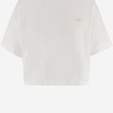 T-SHIRT IN COTONE CON LOGO RICAMATO TSPW052W HEAVYJERSWHITE AUTRY 