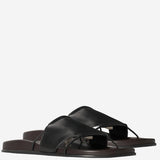 SANDALI VIVIENNE SLIDE IN PELLE F1792SN65 BLK THE ROW 
