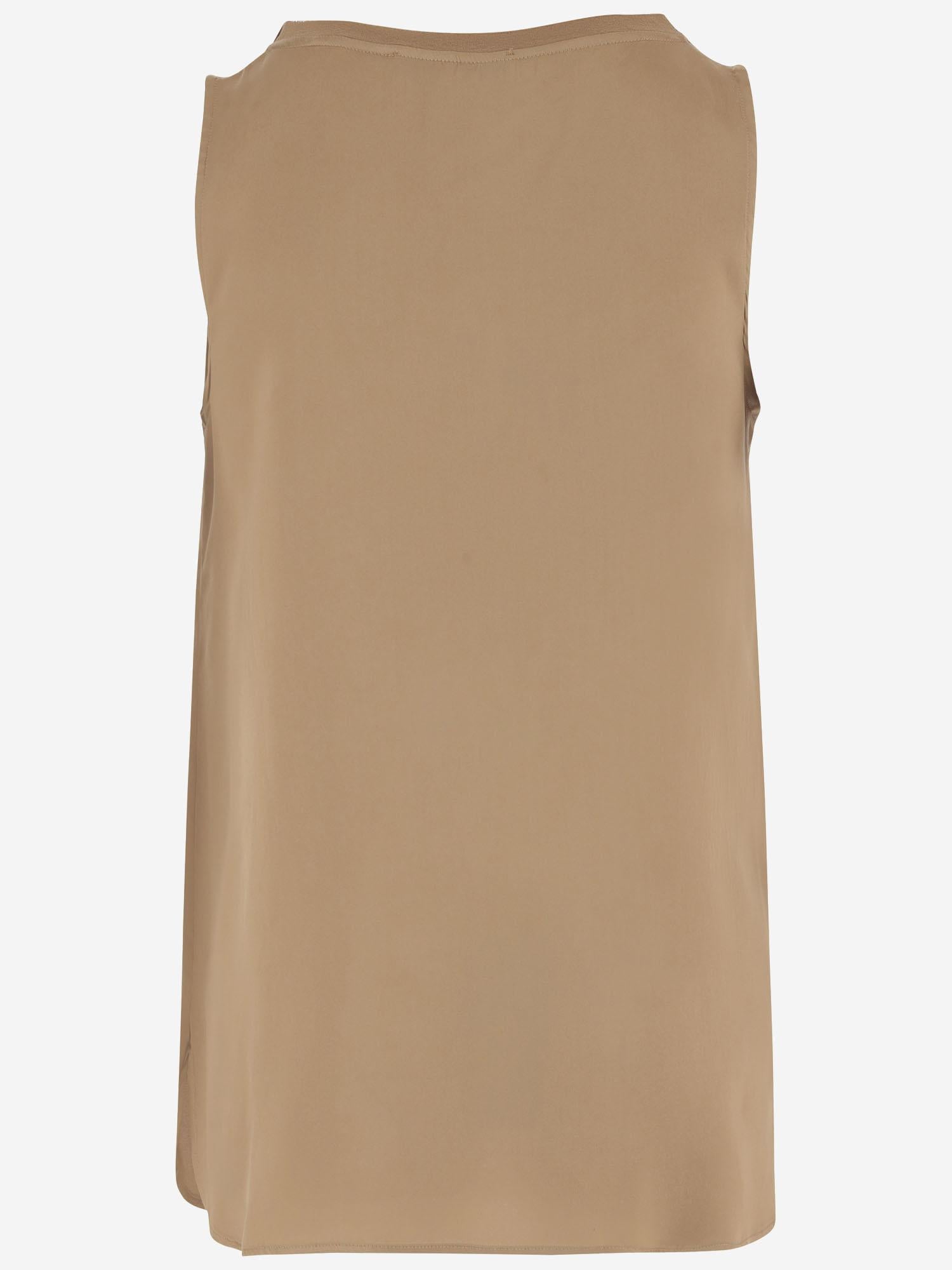 TOP SENZA MANICHE IN COTONE STRETCH POPPYC TE075C322 Q-WINS 