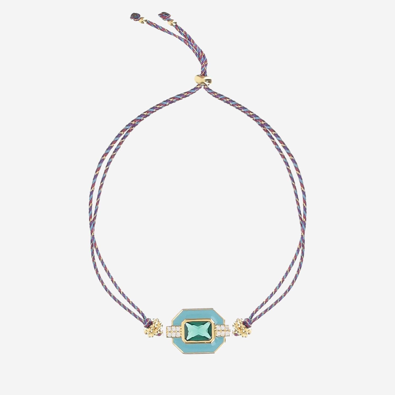 BRACCIALE TURQUOISE ART DECO BR369 ORO MYA BAY 