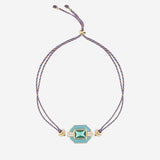 BRACCIALE TURQUOISE ART DECO BR369 ORO MYA BAY 