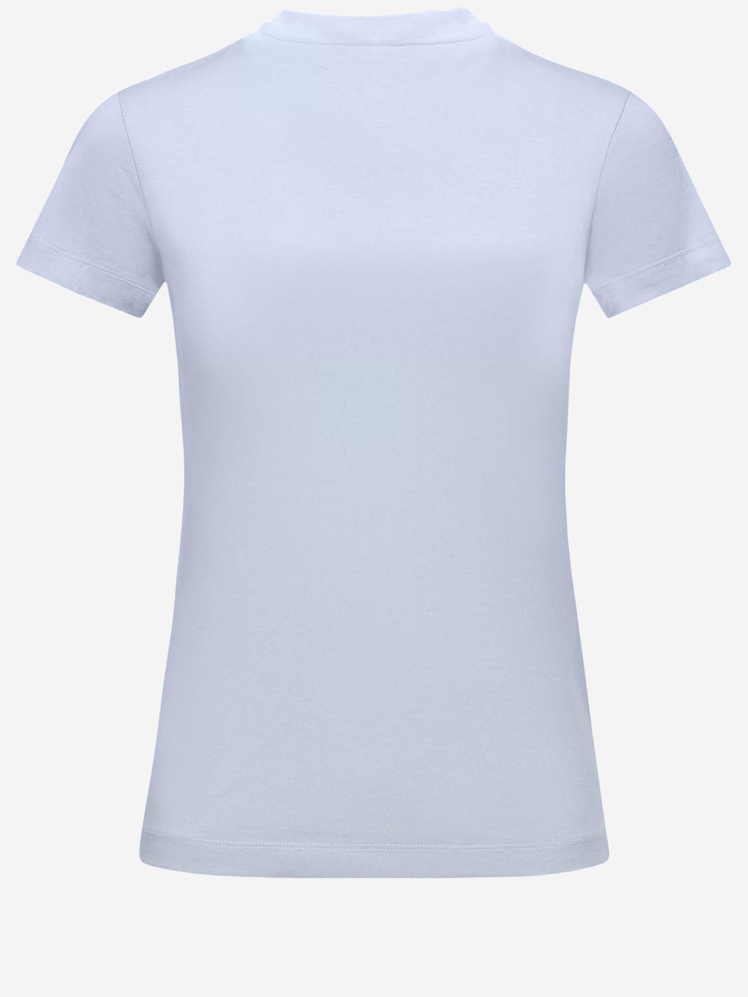 T-SHIRT IN COTONE CON LOGO RICAMATO 8C00061 89AUO700 MONCLER 