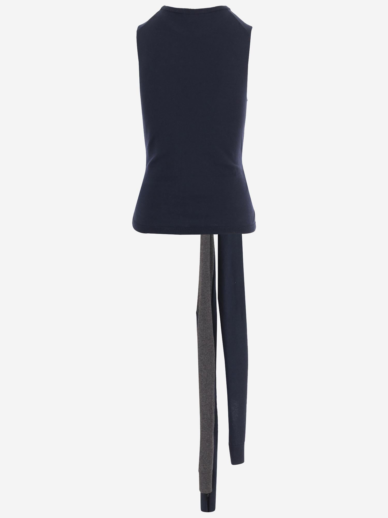 MAGLIA SMANICATA IN COTONE E CASHMERE KW1455 YN0459888 JW ANDERSON 