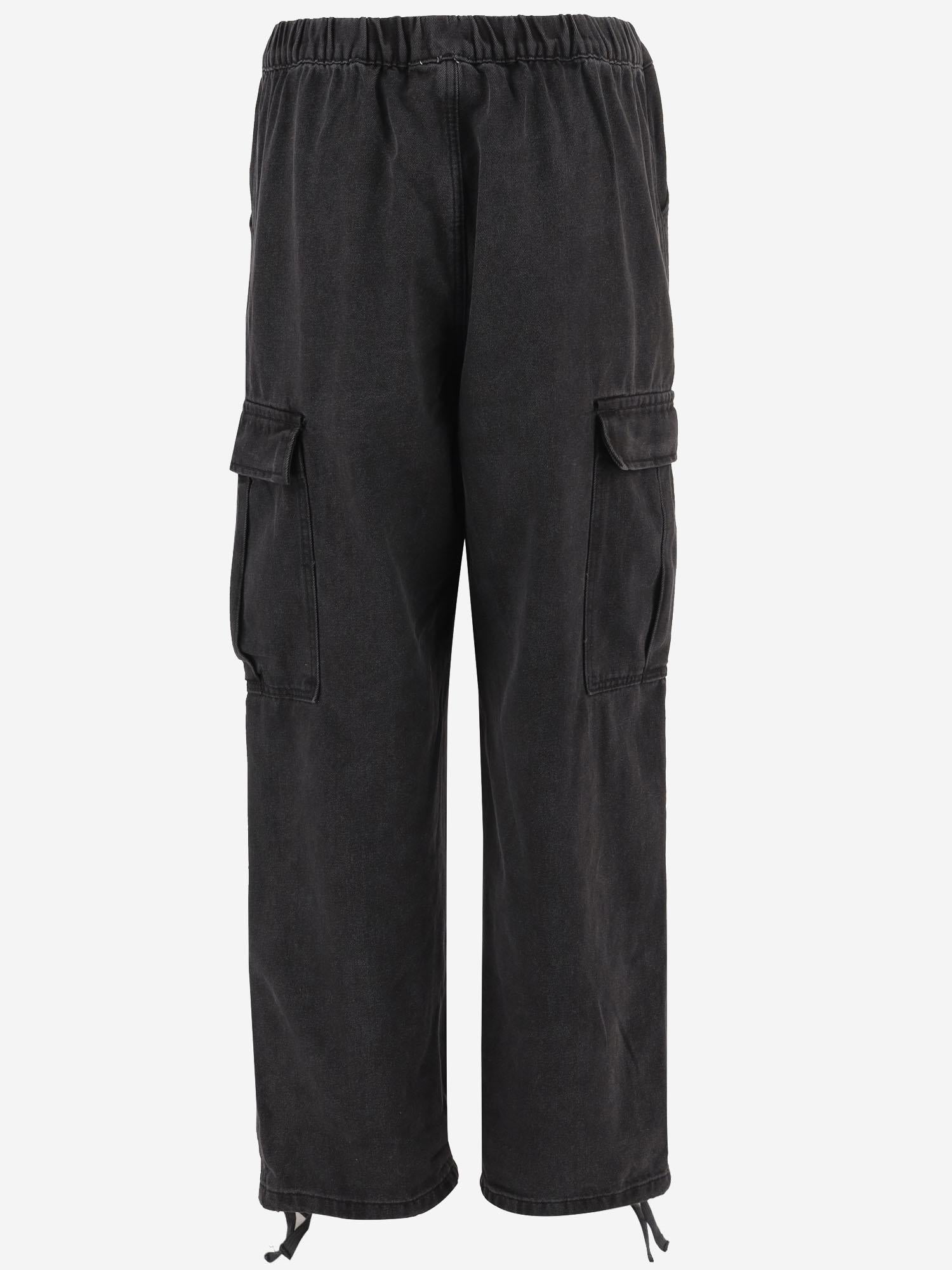 PANTALONI IN COTONE CON LOGO 56WORKDENIMPANTAURELIO BLACKDENIM APRES SURF 