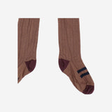 CALZE IN MISTO COTONE STRETCH 25W238 CASTAGNA 1+ IN THE FAMILY KIDS 