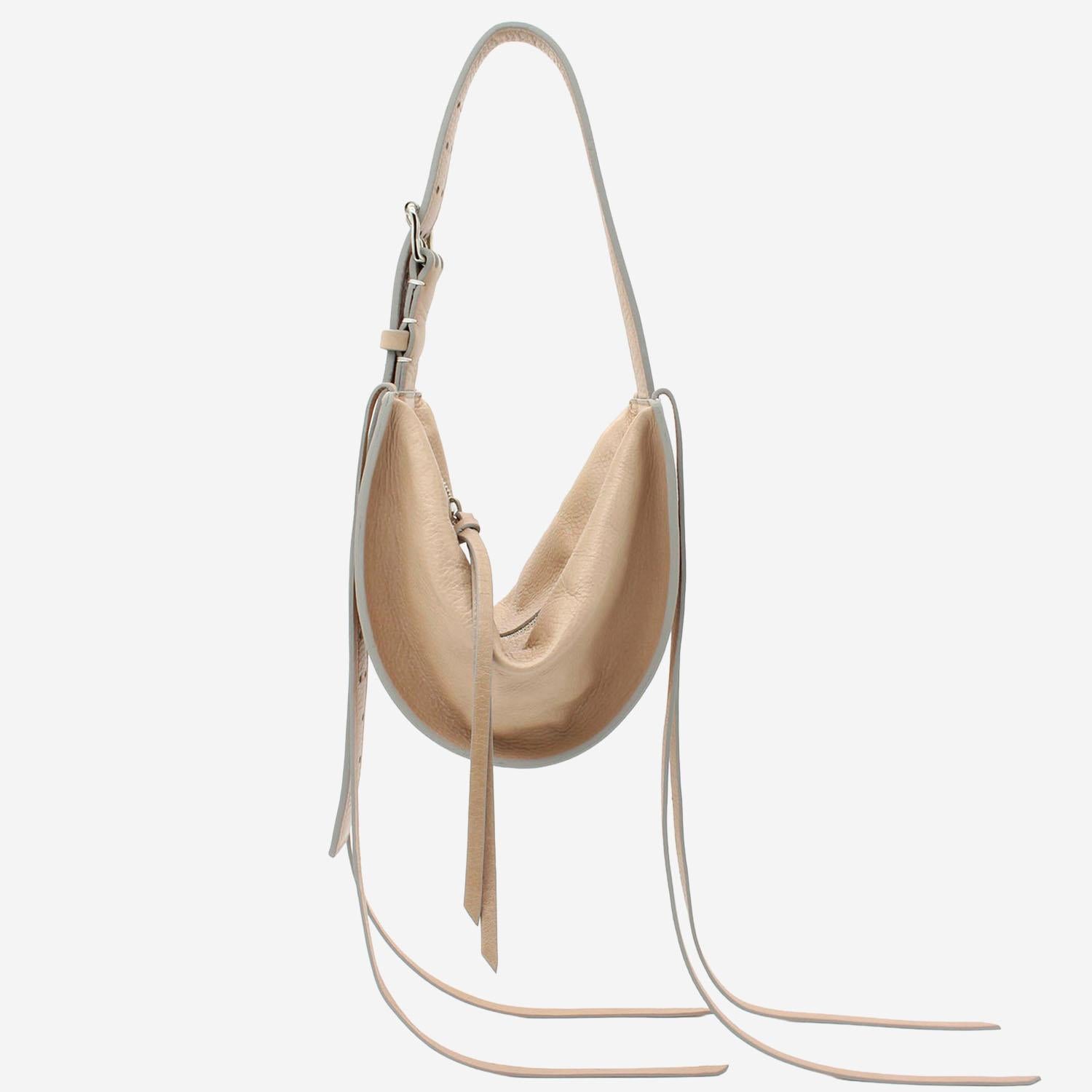 Borsa amaca con frange in pelle martellata AMACASOUFFLE 096SL RADICA STUDIO 