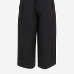 PANTALONI CROPPED IN COTONE E SETA S359Y04XHW 1100 LOEWE 